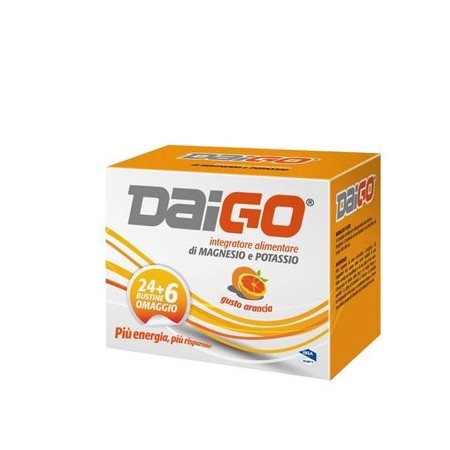 Daigo Magnesio e Potassio Integratore Gusto Arancia 30 Bustine