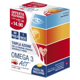 Omega 3 Act Integratore 60 Perle Omega 3 Act Integratore 60 Perle