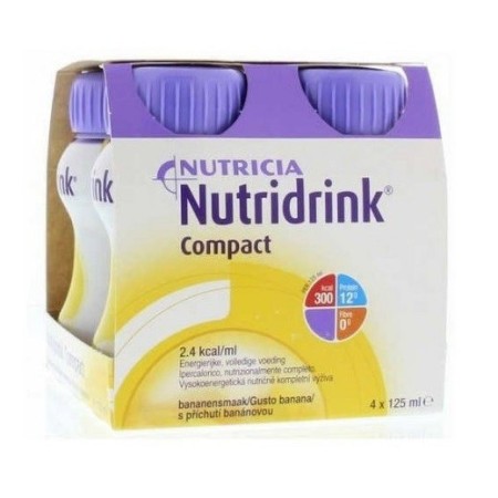 Nutridrink Compact Integratore Nutrizionale Gusto Banana 4x125 ml