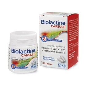 Biolactine Capsule Integratore di fermenti Lattici e Vitamine 20 Capsule Biolactine Capsule Integratore di fermenti Lattici e Vitamine 20 Capsule