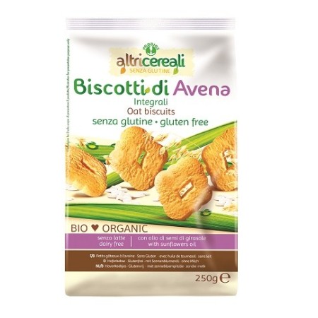AltriCereali Biscotti All' Avena Integrali Senza Glutine 250 g