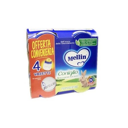 MELLIN OMOG CONIGLIO 4X80G