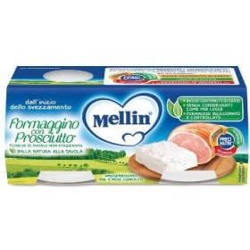 Mellin Omogeneizzato Formaggino E Prosciutto 2 x 80 g Mellin Omogeneizzato Formaggino E Prosciutto 2 x 80 g