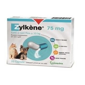 Zylkene 75 mg Integratore Problemi Comportamentali Cani e Gatti Fino a 10 Kg 20 Capsule Zylkene 75 mg Integratore Problemi Comportamentali Cani e Gatti Fino a 10 Kg 20 Capsule