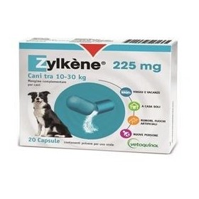 Zylkene 225 mg Integratore Problemi Comportamentali Cani Tra 10-30 Kg 20 Capsule Zylkene 225 mg Integratore Problemi Comportamentali Cani Tra 10-30 Kg 20 Capsule