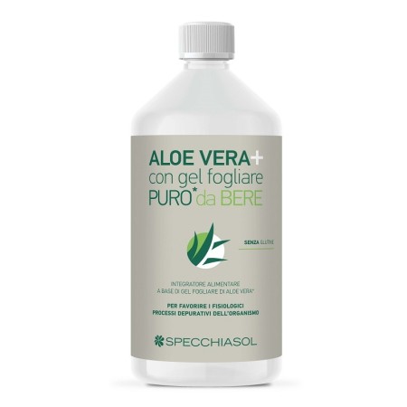 Specchiasol AloeVera  Succo Puro Integratore Lenitivo Emolliente 1000 ml