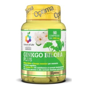 Optima Colours Of Life Ginkgo Biloba Plus Integratore Memoria 60 Compresse Optima Colours Of Life Ginkgo Biloba Plus Integratore Memoria 60 Compresse