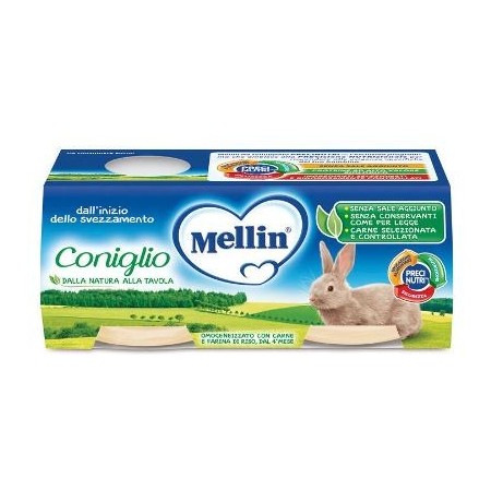 Mellin Omogeneizzato di Coniglio 2 x 80 g