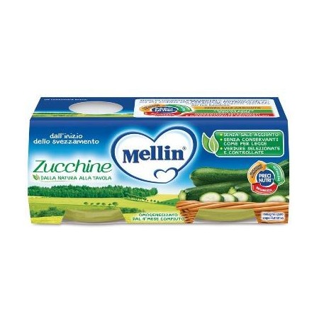 Mellin Omogeneizzato Di Zucchine 2 x 80 g