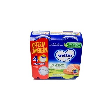 Mellin Omogeneizzato di Prosciutto 4 x 80 g