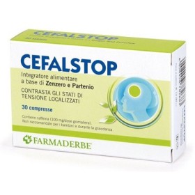 Farmaderbe Cefalstop Integratore Anti Tensivo 30 Compresse Farmaderbe Cefalstop Integratore Anti Tensivo 30 Compresse