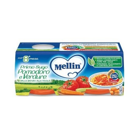 Mellin Primi Sughi Pomodore E Verdure 2 x 80 g