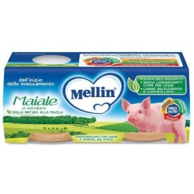 Mellin Omogeneizzato Maiale Con Verdure 2 x 80 g Mellin Omogeneizzato Maiale Con Verdure 2 x 80 g