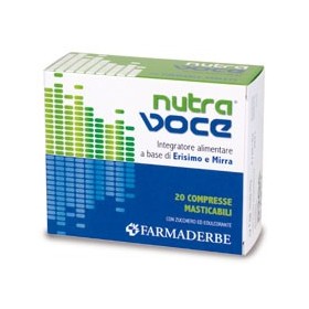 Farmaderbe Nutra Line Voce Integratore 20 Compresse Masticabili Farmaderbe Nutra Line Voce Integratore 20 Compresse Masticabili