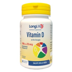 LongLife Vitamina D 1000 U.I. Integratore Ossa 60 Compresse LongLife Vitamina D 1000 U.I. Integratore Ossa 60 Compresse