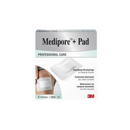 Medipore Pad Medicazione Sterile 5x7,2 cm 5 Pezzi