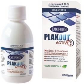 Emoform Plak Out Active 0,20% Collutorio Con Clorexidina 200 ml Emoform Plak Out Active 0,20% Collutorio Con Clorexidina 200 ml