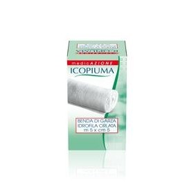 Icopiuma Benda Di Garza Idrofila Orlata m 5x5 cm Icopiuma Benda Di Garza Idrofila Orlata m 5x5 cm