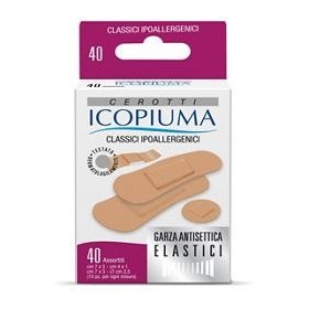 Icopiuma Cerotti Classici Ipoallergenici Misura Assortita 40 Pezzi Icopiuma Cerotti Classici Ipoallergenici Misura Assortita 40 Pezzi