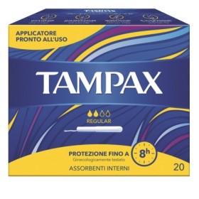 Tampax Blue Box Regular Assorbente Interno Flusso Leggero Medio 20 Pezzi Tampax Blue Box Regular Assorbente Interno Flusso Leggero Medio 20 Pezzi