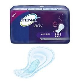 Tena Lady Night  Assorbenti Maxi 12 pezzi Tena Lady Night  Assorbenti Maxi 12 pezzi