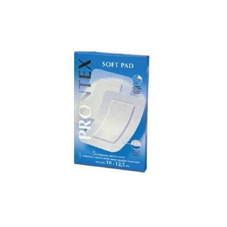 Safety Prontex Soft Pad Garza Adesiva 10x12,5 cm 6 Pezzi