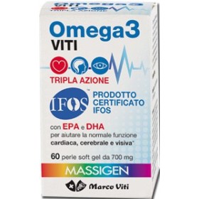 Omega 3 Viti Integratore Benessere Cardiaco 60 Perle Omega 3 Viti Integratore Benessere Cardiaco 60 Perle