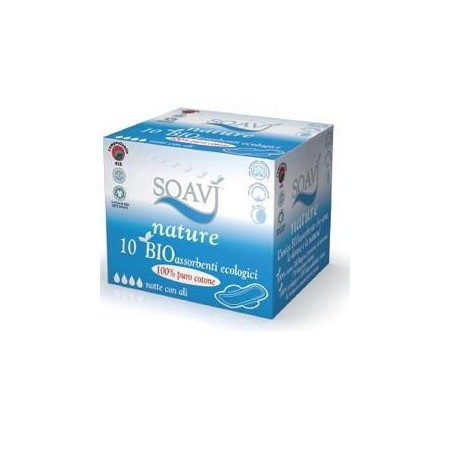 Soavì Nature Bio Assorbenti Notte Con Ali 10 Pezzi