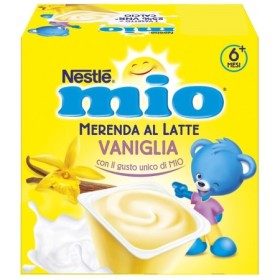 Nestlé Mio Merenda Al Latte Gusto Vaniglia 4x100 g Nestlé Mio Merenda Al Latte Gusto Vaniglia 4x100 g