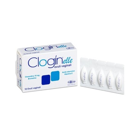 Clogin Elle Ovuli Vaginali Idratanti e Disinfettanti 10 Ovuli