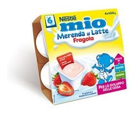 Nestlé Mio Merenda al Latte Fragola 4x100 g Nestlé Mio Merenda al Latte Fragola 4x100 g