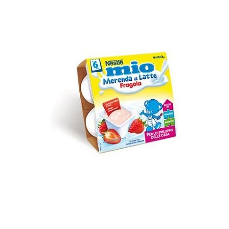Nestlé Mio Merenda al Latte Fragola 4x100 g