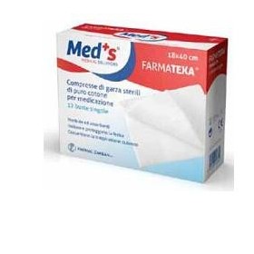 Med's Farmatexa Compresse Di Garza Sterile 18x40 Cm 12 Buste Singole Med's Farmatexa Compresse Di Garza Sterile 18x40 Cm 12 Buste Singole