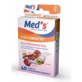 Med's Strips Kids Cerotti Polietilene Colorti 40 Pezzi Assortiti Med's Strips Kids Cerotti Polietilene Colorti 40 Pezzi Assortiti