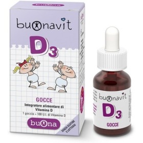 Buonavit D3 Integratore Di Vitamina D Per Ossa  Bambini Gocce 12 ml Buonavit D3 Integratore Di Vitamina D Per Ossa  Bambini Gocce 12 ml