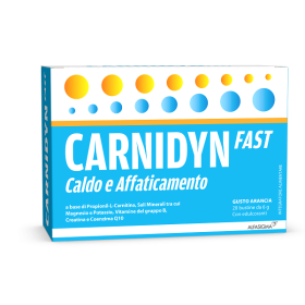 Carnidyn Fast Magnesio e Potassio Integratore 20 Bustine Carnidyn Fast Magnesio e Potassio Integratore 20 Bustine