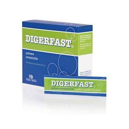 Digerfast Polvere Orosolubile Disturbi Gastrointestinali E Senso Pesantezza 24 Bustine 2 g