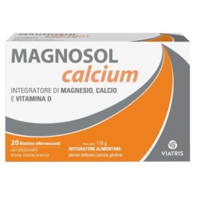 Magnosol Calcium Integratore di Calcio Magnesio e Vitamina D 20 Bustine Magnosol Calcium Integratore di Calcio Magnesio e Vitamina D 20 Bustine