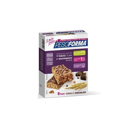 Pesoforma Pasto Sostitutivo Barrette Ai Cereali E Cioccolato 12 Pezzi