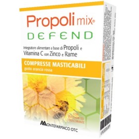 Propoli Mix Defend Integratore Sistema Immunitario 30 Compresse Masticabili Propoli Mix Defend Integratore Sistema Immunitario 30 Compresse Masticabili