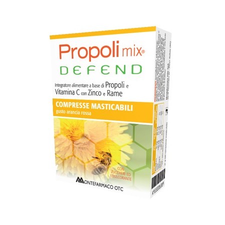 Propoli Mix Defend Integratore Sistema Immunitario 30 Compresse Masticabili