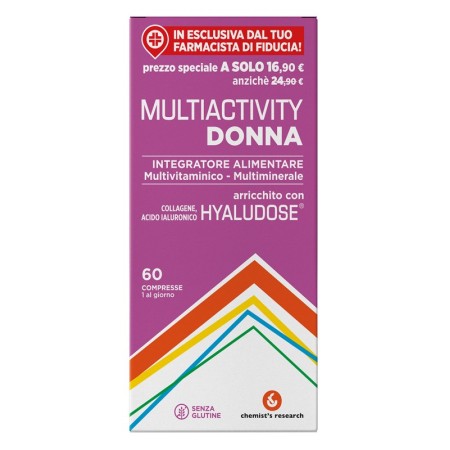 Multiactivity Donna Integratore Vitamine e Minerali 60 Compresse