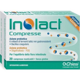 Inolact Integratore di Fermenti Lattici 20 Compresse Masticabili Inolact Integratore di Fermenti Lattici 20 Compresse Masticabili