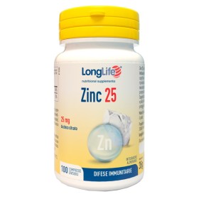 LongLife Zinc Integratore Zinco 100 Compresse LongLife Zinc Integratore Zinco 100 Compresse