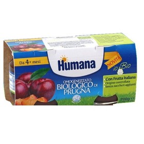 Humana Omogeneizzato Biologico alla Prugna 2x100 g Humana Omogeneizzato Biologico alla Prugna 2x100 g