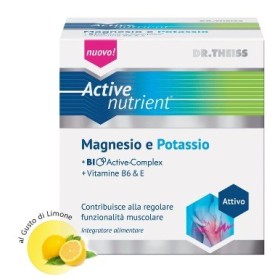 Dr. Theiss Active Nutrient Magnesio e Potassio Integratore di Sali Minerali 20 Bustine Dr. Theiss Active Nutrient Magnesio e Potassio Integratore di Sali Minerali 20 Bustine