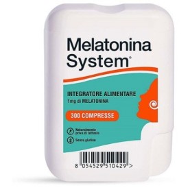 Melatonina System 1 MG per Jet Lag 300 Compresse Melatonina System 1 MG per Jet Lag 300 Compresse