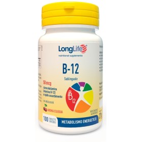Longlife B12 Integratore Metabolismo Energetico 100 Tavolette Longlife B12 Integratore Metabolismo Energetico 100 Tavolette
