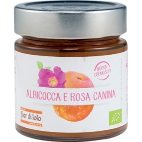 Fior Di Loto Composta  Rosa Canina e Albicocca Alimento Biologico 250g. Fior Di Loto Composta  Rosa Canina e Albicocca Alimento Biologico 250g.