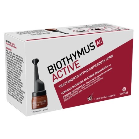 Biothymus AC Active Fiale Uomo Trattamento Anticaduta 10 Fiale